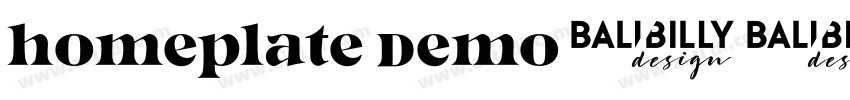 Homeplate Demo字体转换